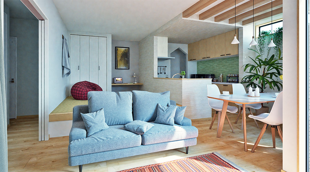 アルチェ柏6号地参考プラン10枚目│リビング昼