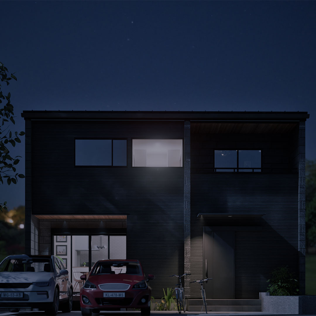 アルチェ柏6号地参考プラン3枚目│外観夜正面