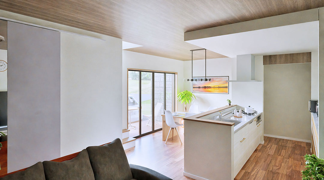 アルチェ柏6号地参考プラン2枚目│リビング昼