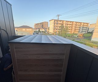 ロッジ型サウナ ディテール