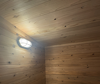 ロッジ型サウナ 施工イメージ